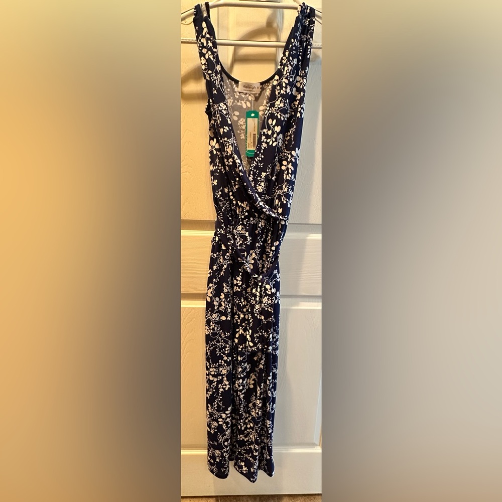 Floral Navy Blue Romper